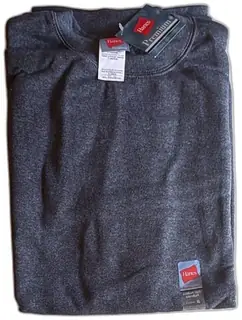 Hanes Premium Men’s Crew Sweatshirt XL Charcoal Heather Cotton Blend New With Tags