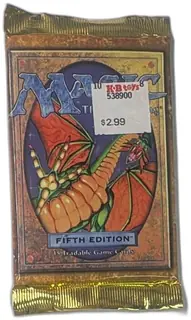 Magic The Gathering Fifth Edition Booster Pack 1997 Sealed Wizards of the Coas