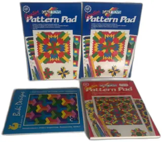 Vintage Galt Toys Creative Pattern Pad And Buki Designs Coloring Books Lot 1980s