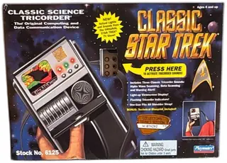 Playmates Star Trek Classic Science Tricorder 1995 Collectors Series Boxed