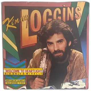 Kenny Loggins Welcome To Heartlight Only A Miracle 45 RPM 7 Inch Vinyl 1982 Columbia