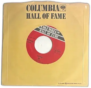 Toto 99 Georgy Porgy 45 RPM Columbia Hall Of Fame 1979 Vinyl Single Red Label