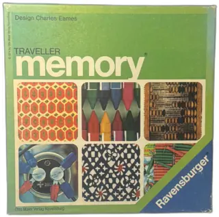 1974 Ravensburger Traveller Memory Game Charles Eames Design Western Germany