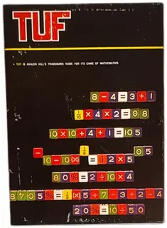 Avalon Hill TUF Game 1969 Vintage Mathematics Board Game Complete Set
