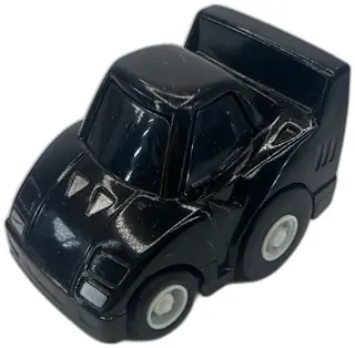 Vintage Choro-Q Pullback Black Toy Car Compact Mini 1990s Japan Used 2 Inch