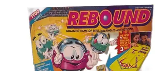 Tyco Rebound Board Game 1994 Gigantic 2 Piece Set Neon Yellow Complete Vintage