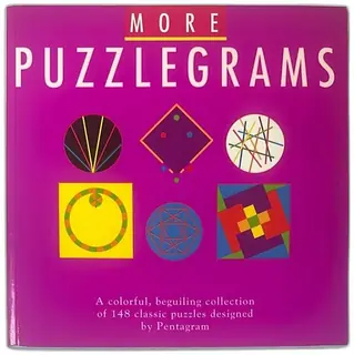More Puzzlegrams Book 148 Classic Puzzles 1984 Fireside Pentagram Hillman Moscov