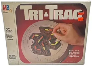 1980 Milton Bradley Tri Trac Complete Board Game Vintage Strategy Sealed