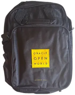 Oracle OpenWorld Vienna 1997 Black Event Backpack Vintage Unused Conference Bag