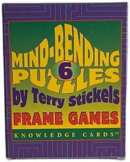 Mind Bending Puzzles 6 Frame Games Terry Stickels 48 Card Deck Pomegranate