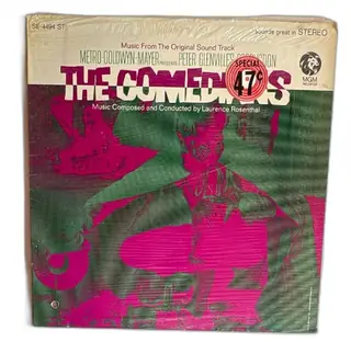 MGM Records The Comedians Soundtrack LP SE-4494 ST Laurence Rosenthal 1960s Ster