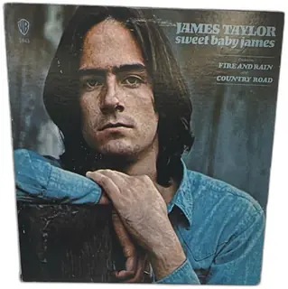 James Taylor Sweet Baby James Vinyl LP Album Warner Bros WS 1843 1970 Includes Insert