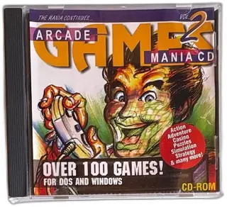 Arcade Games Mania CD Vol 2 1995 QuickShot Over 100 PC DOS Windows Classic Games