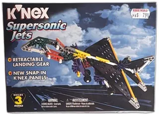 K'NEX Supersonic Jets 10818 1998 Building Set 99 Pieces New Sealed Rare