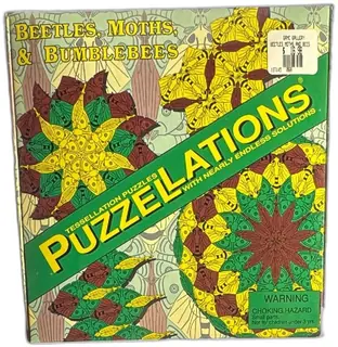 1996 Tessellations Beetles Moths Bumblebees Puzzellations Foam Rubber Puzzle