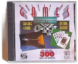 Galaxy Of Games 300 CD-ROM Saturn Publishing Windows 95 98 Sealed Classic Collection