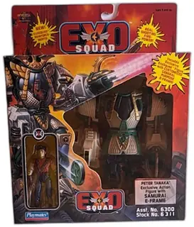 ExoSquad Peter Tanaka Samurai E-Frame Action Figure MOC 1995 Playmates