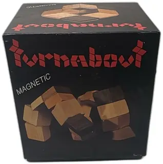1990 Turnabout Magnetic Wooden Puzzle Blocks Tensegrity Systems Complete