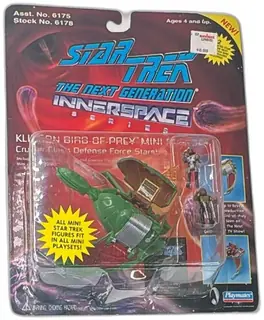 Star Trek Next Generation Innerspace Klingon Bird Of Prey Mini Playset New