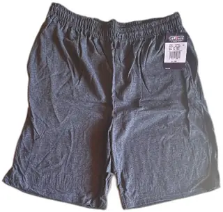 Jerzees Mens Shorts Black Heather Size XL Cotton Polyester Drawstring New Tag