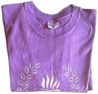 Vintage Hanes Beefy-T Purple XL Circle Of Excellence 100 Percent Cotton Unused USA