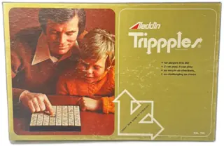 Vintage Aladdin Tripppples Strategy Board Game No. 700 Complete 1970s