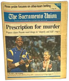 Sacramento Union Newspaper March 24 1989 Kareem Abdul Jabbar Puente Murders TV Ads