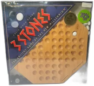 3 Stones Solid Wood Board Game Enginuity 2000 Sealed Complete