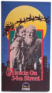 Miracle On 34th Street VHS 1987 Playhouse Video Family Film Classics w Proof