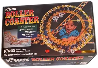 K'NEX Roller Coaster Set 63030 Vintage 1995 2400 Pieces Original Box Rare