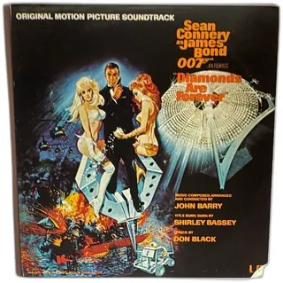 Diamonds Are Forever Original Motion Picture Soundtrack LP United Artists 1971
