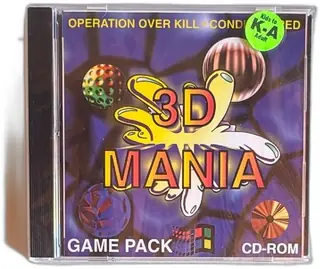 3D Mania Game Pack CD-ROM Operation Overkill Condition Red Windows PC 1990s