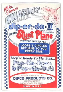 Vintage Dip Er Do III Stunt Plane Set Mike Stone Dipco Products Hackensack NJ USA