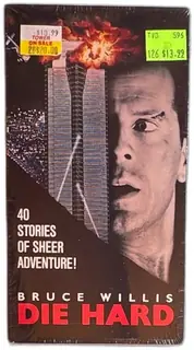 Die Hard VHS Bruce Willis 1991 Fox Video Factory Sealed Action Movie Collectible