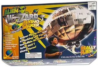 Alien WizzZard Flying Saucer RC Toy 36 Inch Helium 1998 Interactive Concepts