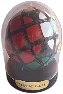 Vintage 1980s Magic Ball Spherical Puzzle GFI Taiwan In Dome Case