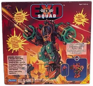 Exosquad Wolf Bronski Ground Assault E Frame Figure 1994 Playmates MIB