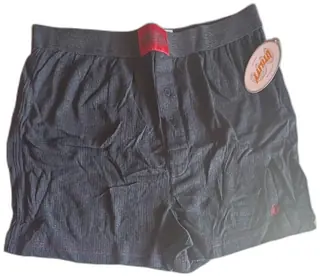 Utility Mens Boxer Shorts Large 36-38 Black 100 Percent Cotton Super Duty Thailand