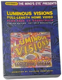 Luminous Visions VHS Plus Tangerine Dream CD Soundtrack 1996 Odyssey Sealed