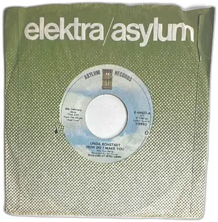Linda Ronstadt 45 RPM Vinyl Single How Do I Make You Rambler Gambler 1980 Asylum
