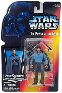 Star Wars The Power Of The Force Lando Calrissian 1995 Kenner Action Figure MOC