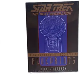 Star Trek Next Generation USS Enterprise NCC-1701-D Blueprints 1996 Sealed