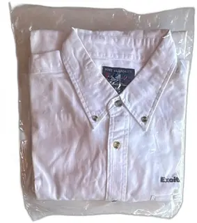 Port Authority Authentic Chino XL White Button Down Shirt 100 Percent Cotton NOS
