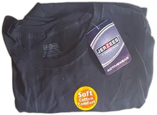 Jerzees Activewear Mens T Shirt XX Large Black 100 Percent Cotton Soft Comfort New