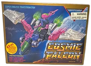 Multimac Cosmic Falcon 43 Piece Vintage Friction Powered Robot Set Complete