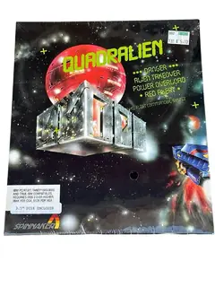 Quadralien Spinnaker Sealed Vintage 3.5 Diskette Game Msdos Ibm SciFi Rare