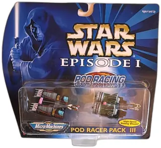 Star Wars Episode I Micro Machines Pod Racer Pack III 1998 Galoob Sealed
