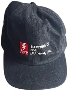 EFI Fiery Vintage Electronics For Imaging Black Adjustable Cap Hat Head To Toe
