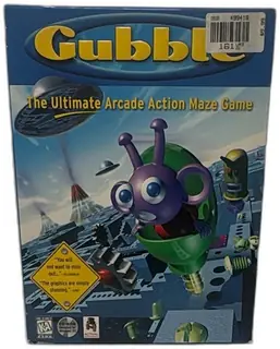 Gubble PC Big Box 1996 Arcade Action Maze Game Windows 95 CD-ROM CIB