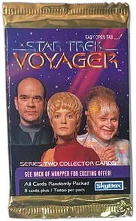 Star Trek Voyager Series Two SkyBox Unopened 1995 Collector Cards Pack